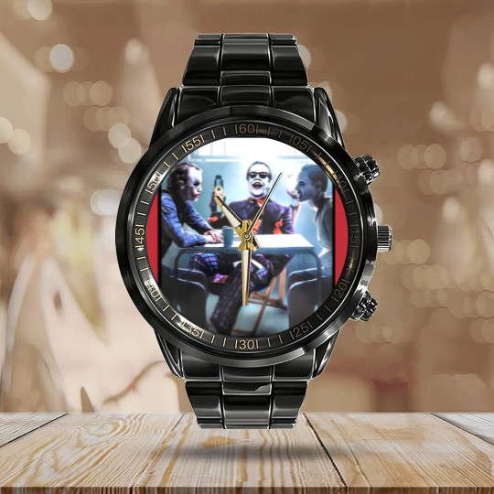 Discover Joker Evolution Heith Ledger Jack Nicholson Jared Leto Calendar Steel Band Watch