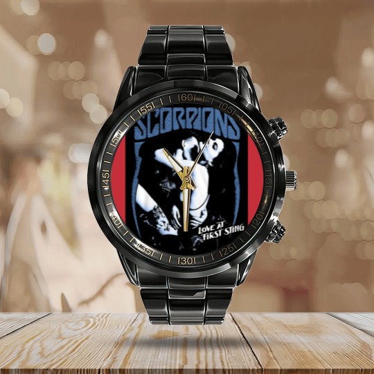 Discover Scorpions First Sting Calendar Steel Band Watch