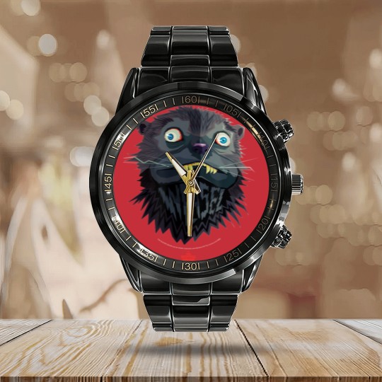 Discover The suicides Squad Big Weasel Logo Calendar Steel Band Watch