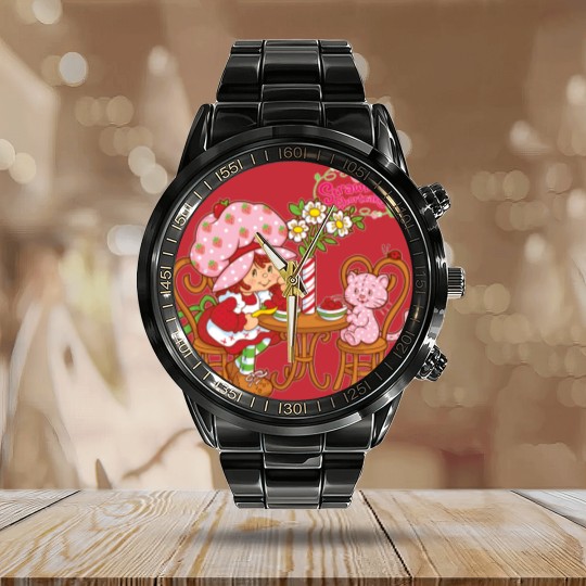 Discover Strawberry Shortcake strawberry shortcake and cat Calendar Steel Band Watch