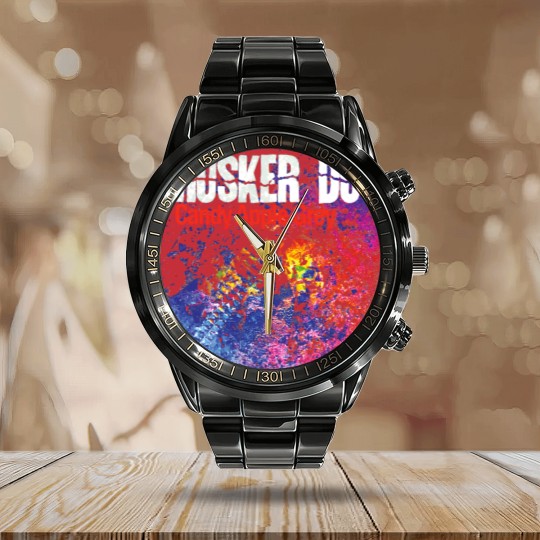 Discover HUSKER DU MUSIC PUNK Calendar Steel Band Watch