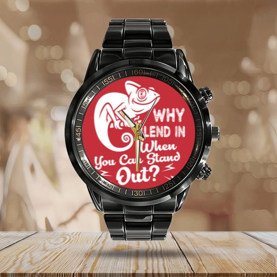 Discover Chameleon Calendar Steel Band Watch