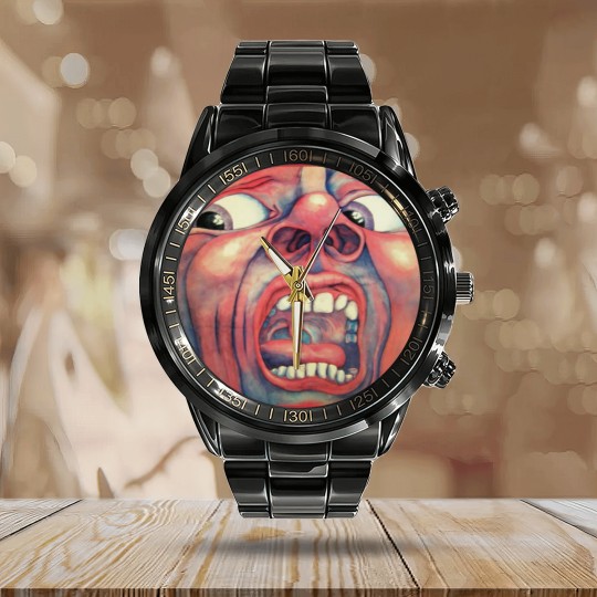Discover Court of the Crimson King Calendar Steel Band Watch