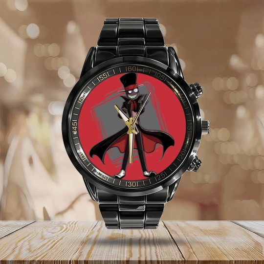 Discover Villainous Black Hat Calendar Steel Band Watch