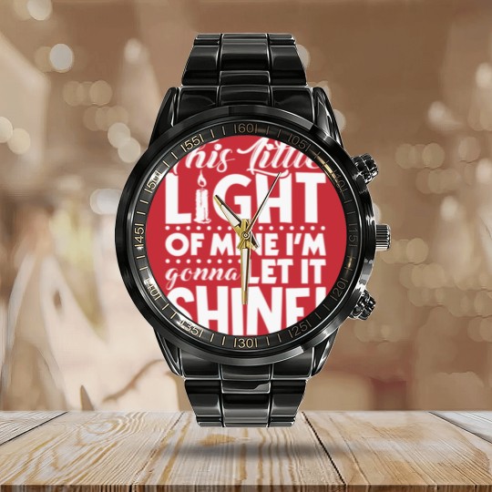 Discover This Little Light of Mine Calendar Steel Band Watch Calendar Steel Band Watch