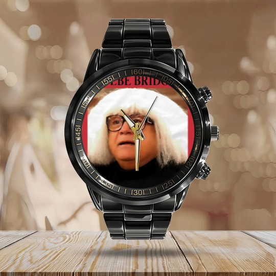 Discover Danny Devito Phoebe Bridgers Calendar Steel Band Watch, Pheobe Bridgers Danny Devito Calendar Steel Band Watch
