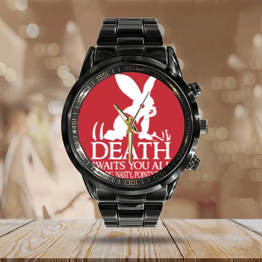 Discover Tim the Enchanter - Death awaits you all Calendar Steel Band Watch