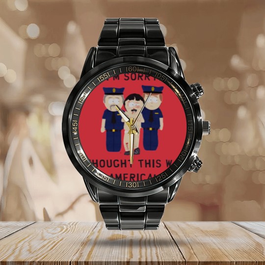 Discover I_m Sorry I Thought This Was America Calendar Steel Band Watch