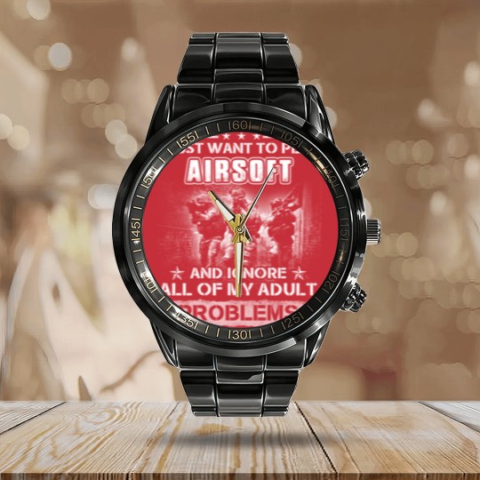 Discover airsoft Calendar Steel Band Watch