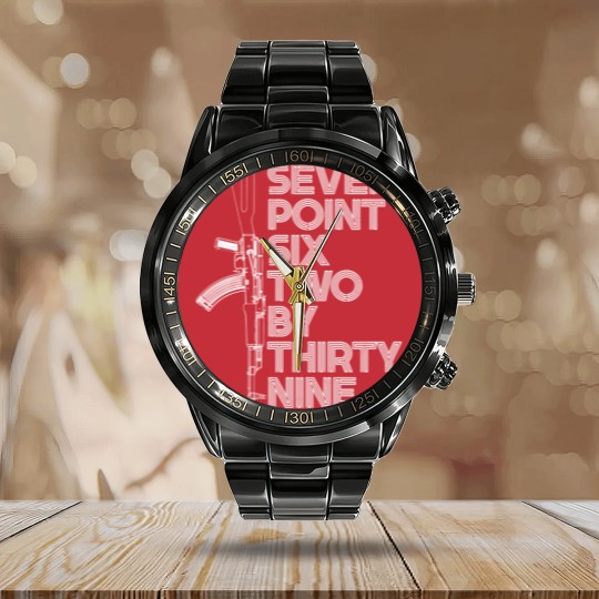 Discover 7.62x39 AK47 - Ak47 - Calendar Steel Band Watch