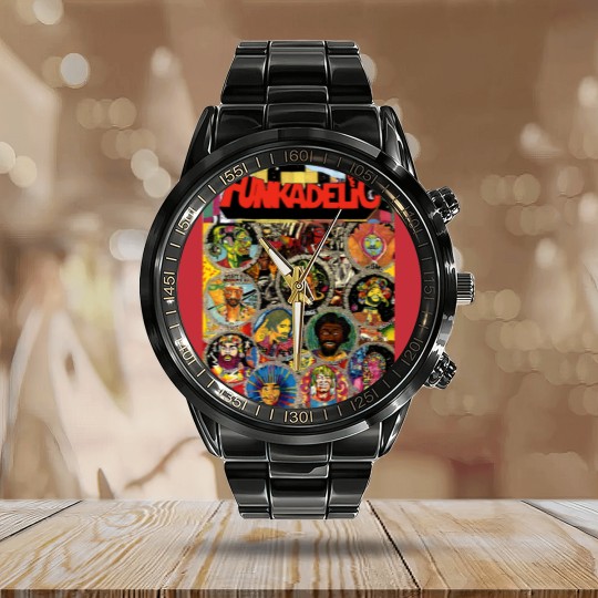 Discover Funkadelic Tribute Calendar Steel Band Watch