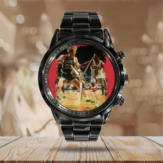 Discover GOAT vs Dr. J Calendar Steel Band Watch