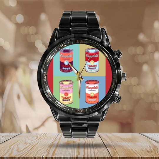 Discover Campbell soup - Despeinana - Calendar Steel Band Watch