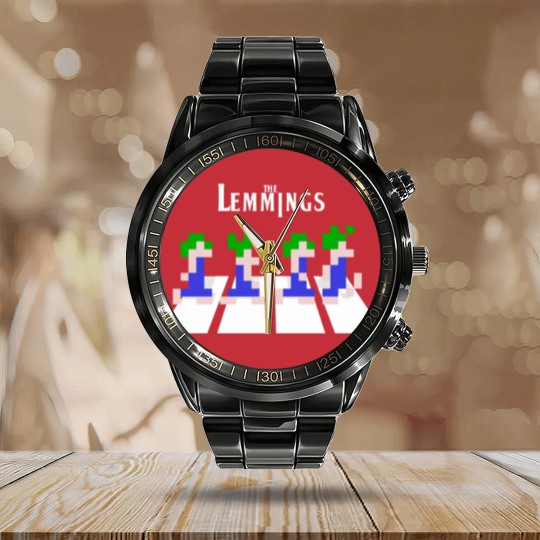 Discover Lemmings Abbey Road Calendar Steel Band Watch