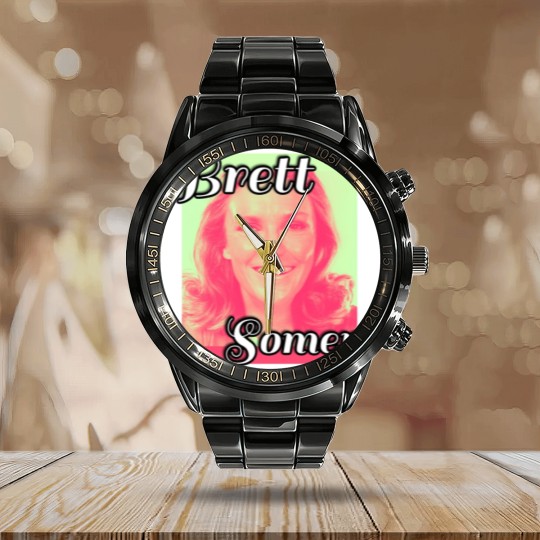Discover Brett Somers is Blanking Fantastic Calendar Steel Band Watch