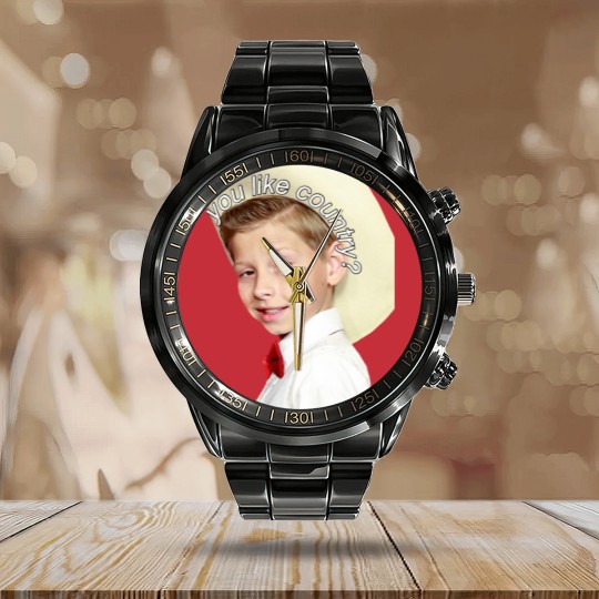 Discover You Like Country Mason Ramsey Calendar Steel Band Watch
