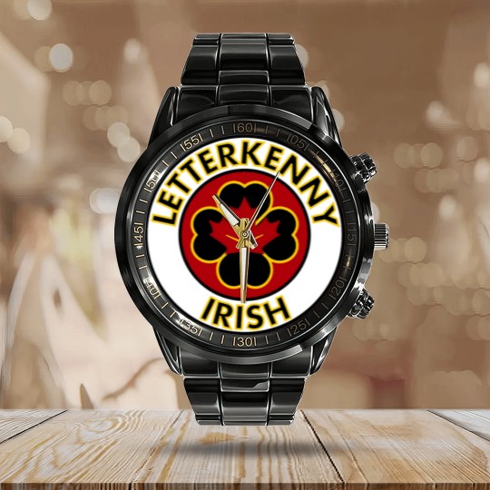 Discover irish letter Calendar Steel Band Watch