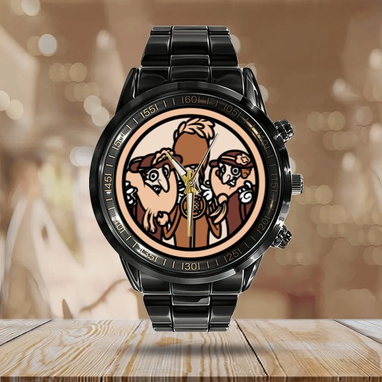 Discover Les Triplettes de Belleville Calendar Steel Band Watch