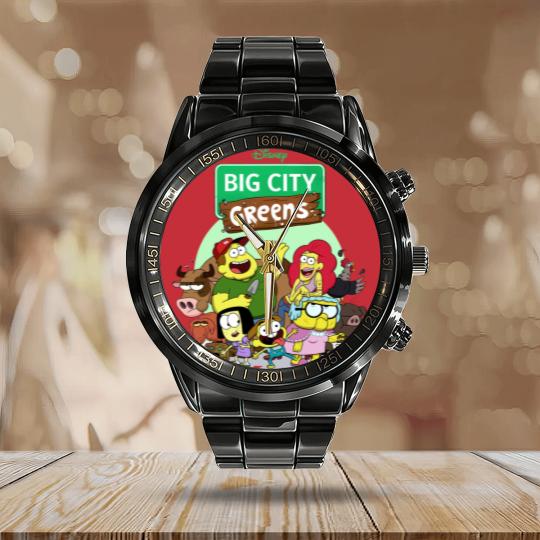 Discover Big City Greens Calendar Steel Band Watch Big City Greens Family Calendar Steel Band Watch Cricket Green Tilly Green Bill Green Calendar Steel Band Watch