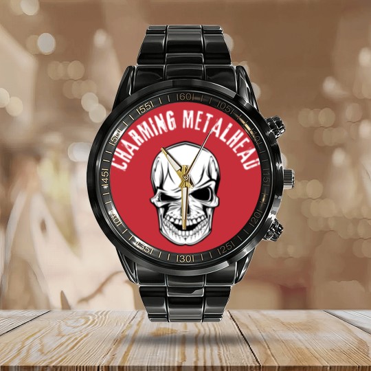 Discover Charming Metalhead Calendar Steel Band Watch