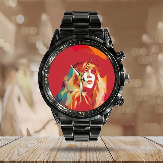Discover Stevie Nicks WPAP Calendar Steel Band Watch