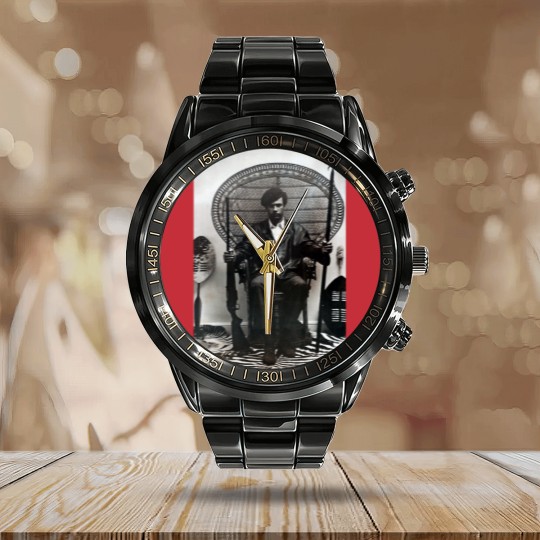 Discover Huey Newton Calendar Steel Band Watch