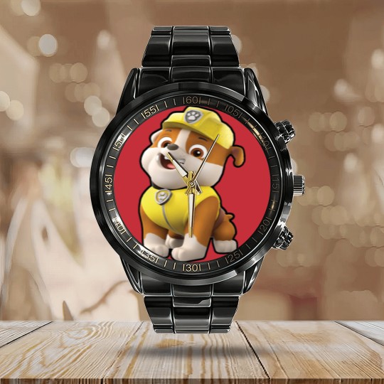 Discover PAW-Patrol Rubble Calendar Steel Band Watch