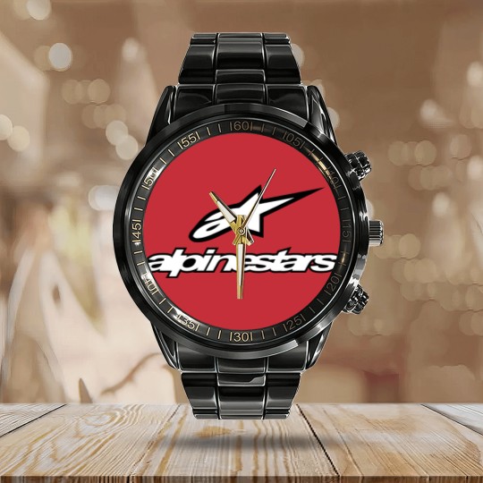 Discover Alpinestars Logo - Alpinestars Logo - Calendar Steel Band Watch