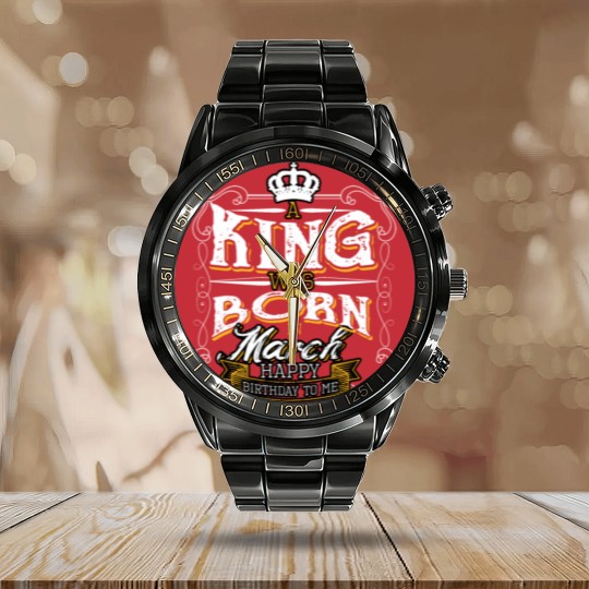 Discover Birthday March King Calendar Steel Band Watch