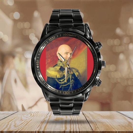 Discover General Johnny Sins Calendar Steel Band Watch