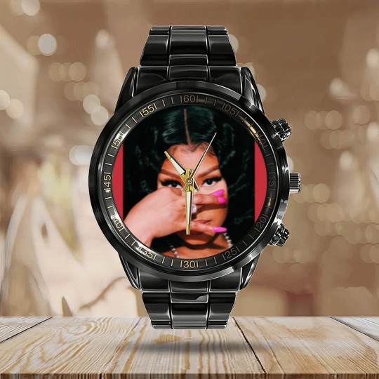 Discover the Nicki Minaj Graphic Unisex Calendar Steel Band Watch, Calendar Steel Band Watch