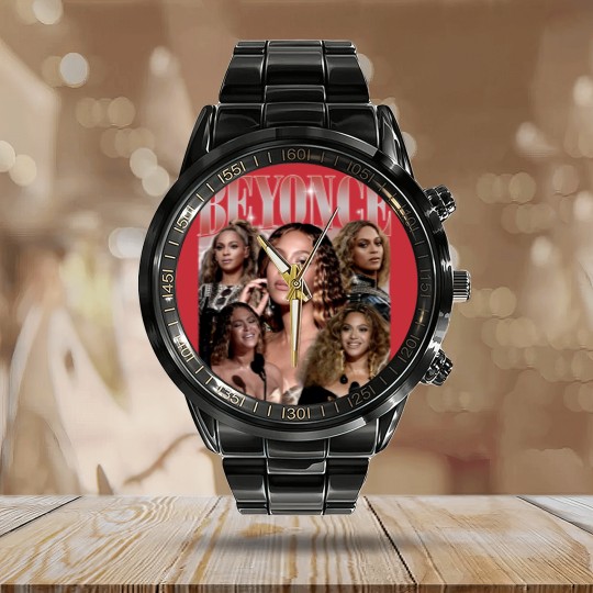 Discover Renaissance Beyonce 90s Vintage Calendar Steel Band Watch, Beyonc Fan Calendar Steel Band Watch