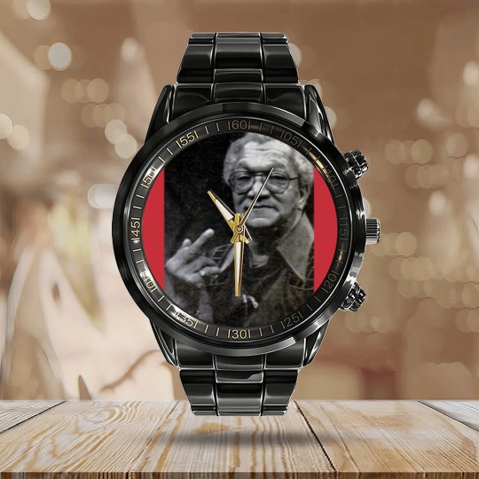 Discover Sanford And Son Redd Foxx Flipping The Bird Calendar Steel Band Watch