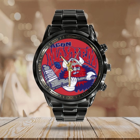 Discover Macon-Mayhem-Premium Calendar Steel Band Watch