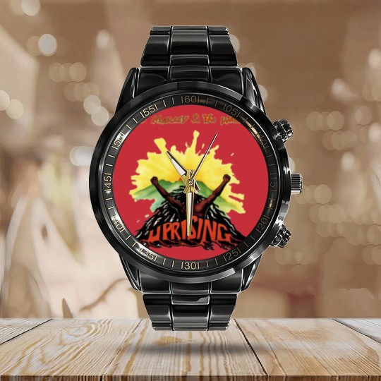 Discover Bob Marley The Wailers Calendar Steel Band Watch