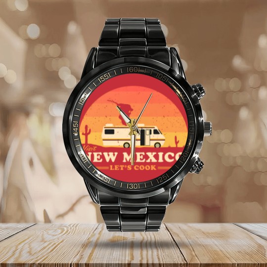 Discover Visit New Mexico - Breaking Bad - Calendar Steel Band Watch