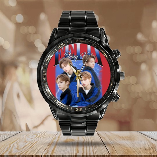 Discover Vintage Stray Kids Felix Lee Calendar Steel Band Watch
