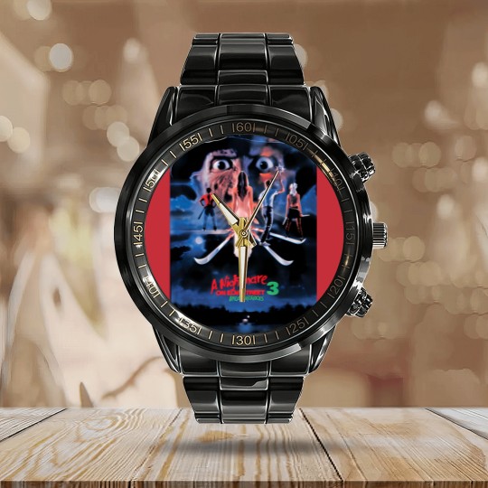 Discover A Nightmare On Elm Street 3 Calendar Steel Band Watch