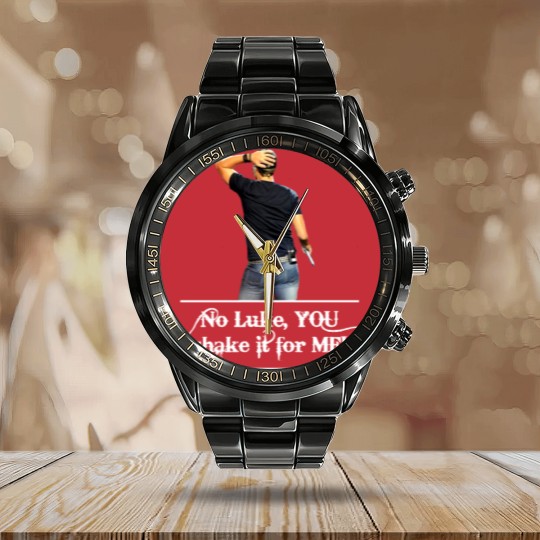 Discover No Luke You Shake It For Me Calendar Steel Band Watch