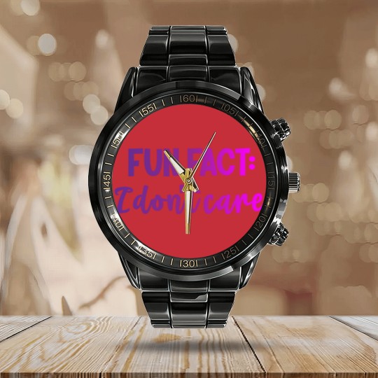 Discover fun fact Calendar Steel Band Watch