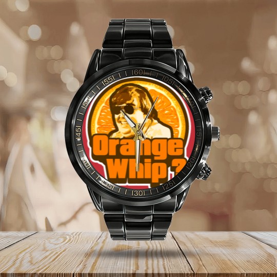 Discover Orange Whip Calendar Steel Band Watch
