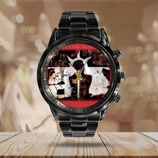 Discover Front line assembly millennium Calendar Steel Band Watch