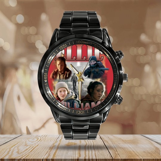 Discover Ellie Williams Calendar Steel Band Watch, Bella Ramsey TLOU Calendar Steel Band Watch, Joel and Ellie TLOU Calendar Steel Band Watch, Narco Pedro Pascal Fans