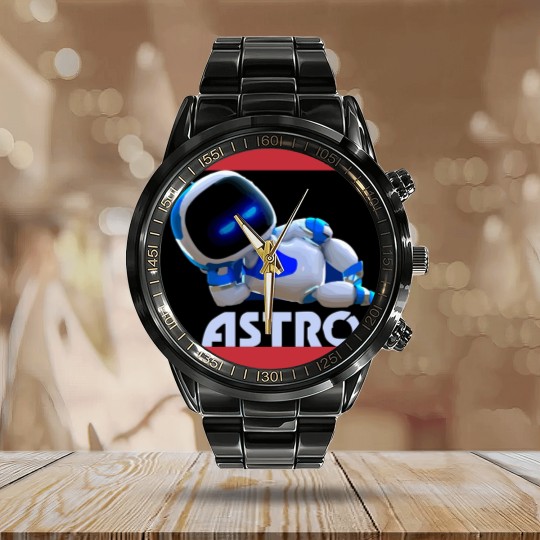 Discover Astros Playroom Calendar Steel Band Watch