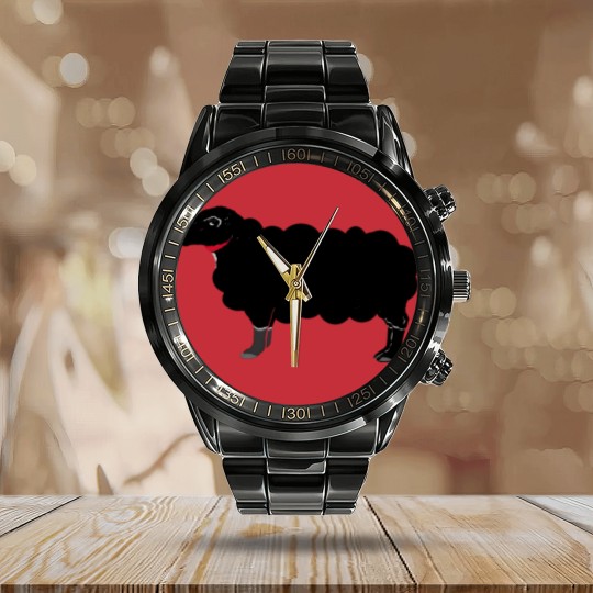Discover The Black Sheep Calendar Steel Band Watch