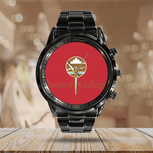 Discover Prescott College Design Logo 1 Calendar Steel Band Watch