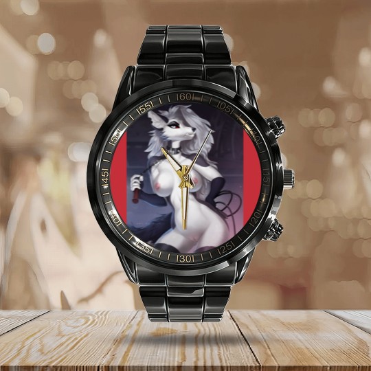Discover Loona from Helluva Boss [NSFW] Calendar Steel Band Watch