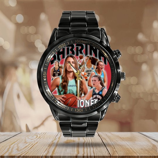 Discover Sabrina Ionescu Calendar Steel Band Watch, Vintage x Bootleg Style Rap Calendar Steel Band Watch Retro Calendar Steel Band Watch, Christmas Gifts