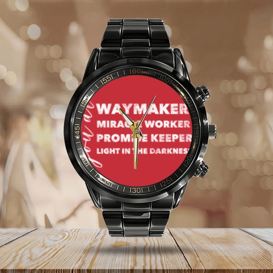 Discover Waymaker & Christian Apparel | Christian Gifts Calendar Steel Band Watch