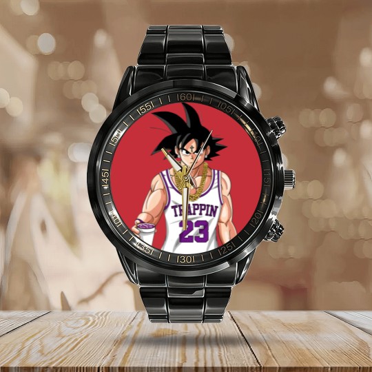 Discover Trap Goku Calendar Steel Band Watch